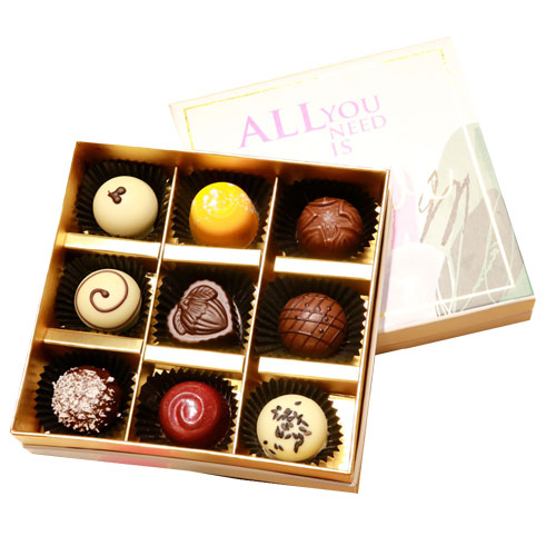 Box of 9 Chocolate Truffle - Hochiminh24hrsflorist