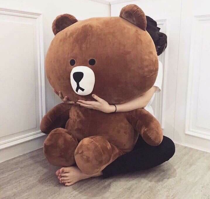 Brown Teddy Bear 1.7m High With Chocolate Box